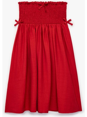 Koton Viskon Bol Kalıp Fiyonk Detaylı Gipeli A Kesim Etek