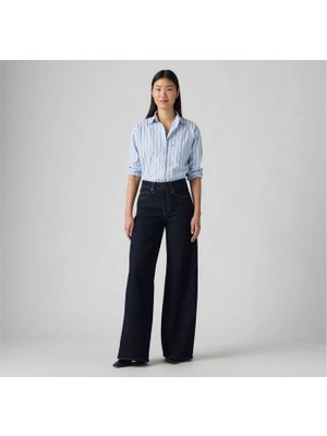 Levi's Levis 728 Hıgh Rıse Wıdeleg Lacivert Kadın Jean Pantolon 0039B-0001