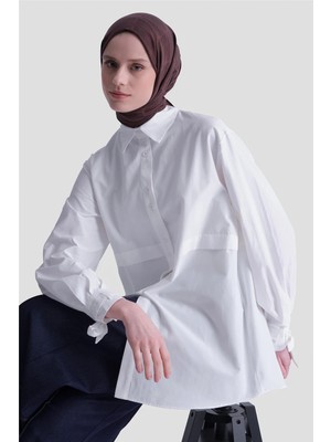 Armine Aller Parçalı Tunik Ekru