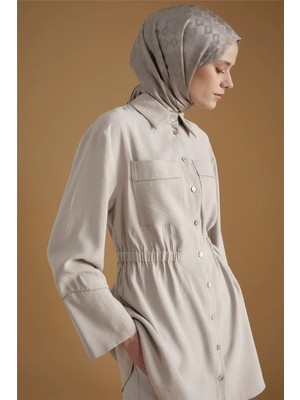 Armine Modal Karışımlı Taş Detaylı Tunik Taş