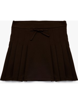 Koton Fiyonk Detaylı Astarlı Pileli Etek