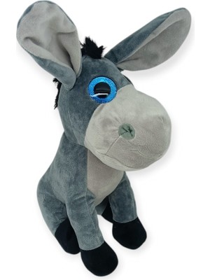 Peluş Cam Gözlü Hayvanlar 25 cm - Eşek (Lisinya)