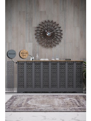 Bagax Karatay Model, Antrasit Üstü Çam Renk,iç Ölçü 156 cm Dış Ölçü 160 cm Petek Kaplama, Dresuar