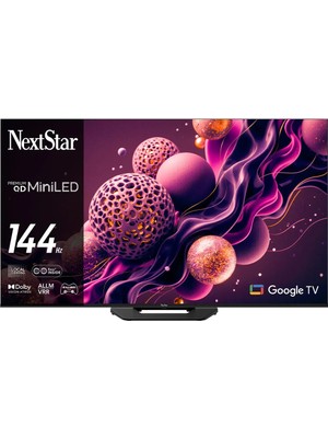 Nextstar YE-65IDWP14 65'' 165 Ekran 4K Ultra HD 144Hz Google Premium QD Super MiniLED TV