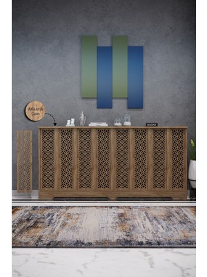 Bagax Pera Model, Çam Renk,iç Ölçü 156 cm Dış Ölçü 160 cm Petek Kaplama, Dresuar