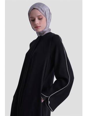 Armine Biye Detaylı Ferace Siyah
