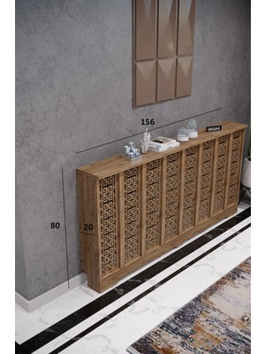 Bagax Karatay Model, Çam Renk,iç Ölçü 156 cm Dış Ölçü 160 cm Petek Kaplama, Dresuar