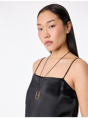 Koton Dantel Detaylı Ince Askılı Saten Bluz