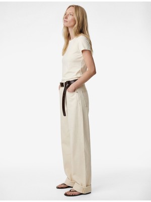 Koton Slim Fit Kısa Kollu Bisiklet Yaka Pamuklu Tişört