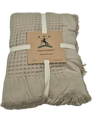 Polo Maison Hermes Waffle Pike Çift Kişilik Taş 220X240 cm
