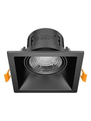 8W Cob LED Sıva Altı Kare Siyah Kasa 3000K Goya
