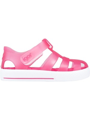 Igor Star Kaymayı Önleyen Flex Foam Cırtlı Şeffaf Sandalet Unisex Çocuk SANDALET S10171 U