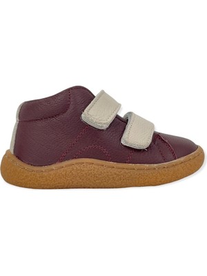 Nubebe Runner Ultra Soft Taban Casual Ayakkabı Bordo-Krem