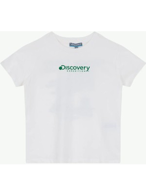 Discovery Expedition Kırık Beyaz Erkek Çocuk Baskılı T-Shirt D6SB-TST3062