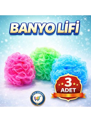 Nistabolje Banyo Lifi Seti 3 Adet Renkli Yumuşak Lifler ile Temiz ve Ferah Bir Deneyim