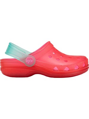 Igor Fuşya Kız Bebek Sandalet PVC Malzemeden Casual Kullanım İçin Cırt Cırtlı Tasarım