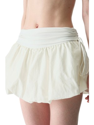 Penti Beyaz Balon Şort Etek