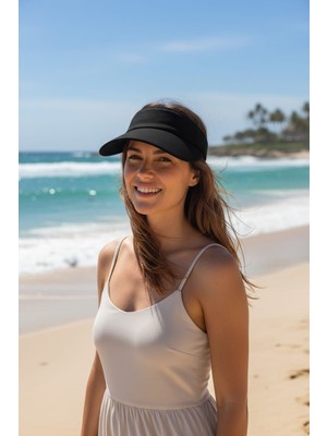 Trend Nexus Yaz Modası Unisex Vizör (Tenis-Sahil-Golf)Tepesi Açık Şapka