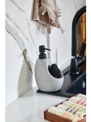 Cooker 650 ml Seramik Süngerlikli Sıvı Sabunluk CKR3559