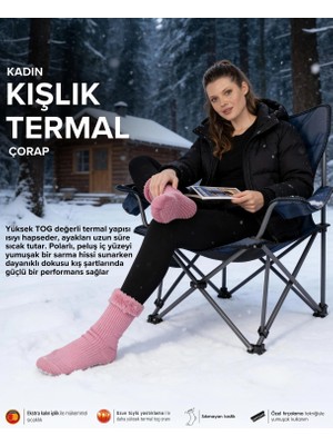 Bolero Kadın Kışlık Termal Çorap Pembe