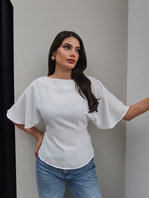Esra Helvacı Volan Kol Bluz