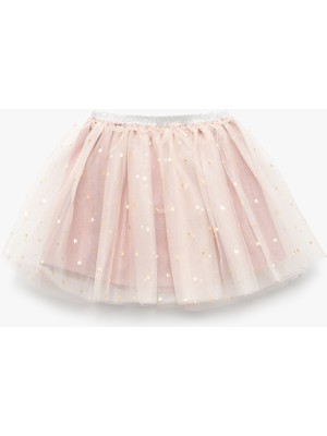 Koton Tül Detaylı Beli Lastikli Tütü Etek