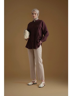 Armine Straight Pantolon Bej