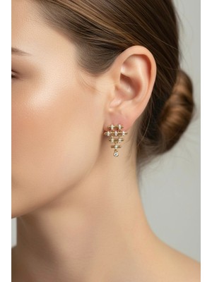 Solène Serena Altın Kaplama Çelik Küpe