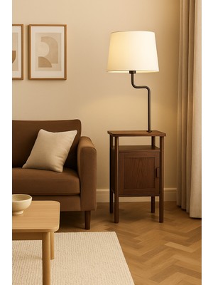 Longing Aura Dolaplı Metal Lambader Oturma Odası & Yatak Odası & Salon Lambader