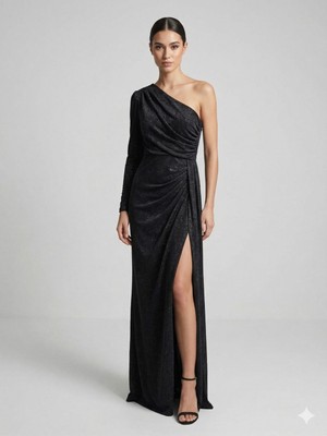 Centilmen Fimka Tek Omuz Abiye  57090