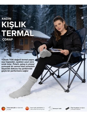 Bolero Kadın Kışlık Termal Çorap Antrasit