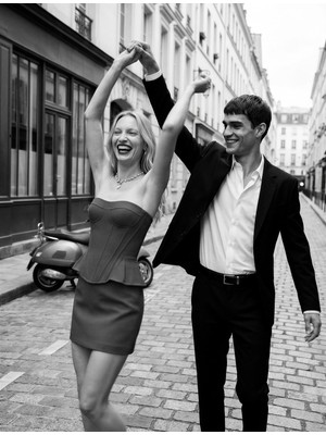 Koton Slim Fit Asimetrik Peplum Kesim Crop Straplez Üst