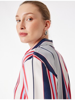 Koton Klasik Yaka Düğmeli Uzun Kollu Gömlek