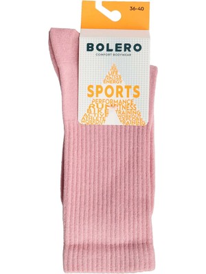 Bolero Unisex Fitilli Çorap Pembe