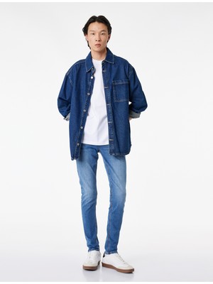 Koton Normal Bel Pamuklu Skinny Fit Jean Pantolon - Michael Jean