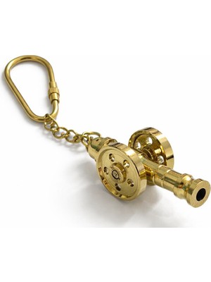 Derin Stok Pirinç Top Arabası Anahtarlık