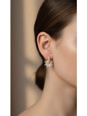 Solène Karina Gold Zirkon Taşlı Vip Küpe