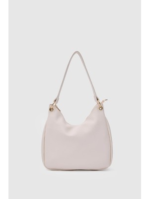 Shule Bags Oval Bigger Kadın Omuz Çantası Valerie Krem