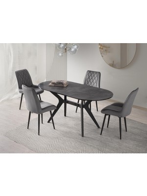 Erezoğulları Mobilya Star Riva Mutfak Masa Sandalye Takımı 82X138