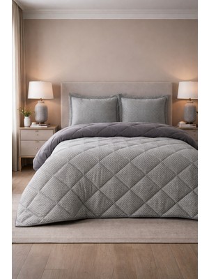 Bedline Sensity Uyku Seti Çift Kişilik Cleo Gri