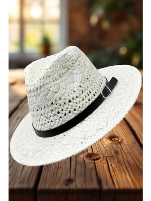 Tezzgelsin Unisex Yazlık Organik Örme Hasır Fötr Şapka