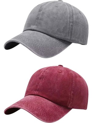 Tezzgelsin Unisex %100 Pamuklu Eskitme 2'li Kep Şapka