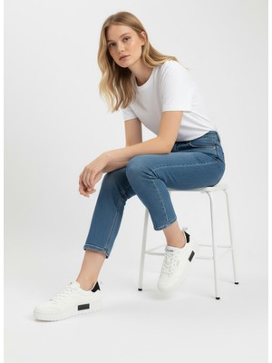 Panorama Renk Detaylı Termo Taban Kadın Sneaker