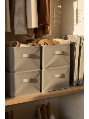 Seryat 4 Adet Dolap Içi Düzenleyici Raf Düzenleyici Saklama Katlanabilir Kıyafet Organizeri  45X25X20