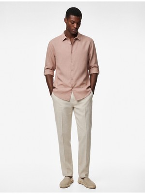 Koton Regular Fit Klasik Yaka Pamuklu Uzun Kollu Gömlek