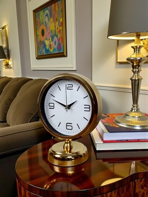 Lunaev Golden Touch 25 x 20 Gold Metal Masa Saati