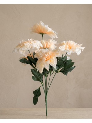 Bakburaya Yapay Çiçekçilik 7 Dallı Somon Yapay Yıldız Çiçeği Organizasyon ve Dekorasyon Aranjmanı