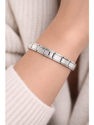 Lunaev I Harfli Çelik Bileklik – Kişiye Özel Baş Harf Bileklik – Paslanmaz Çelik Zarif Bileklik