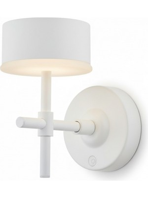 Avonni AP-64005-BBY Beyaz Boya Aplik LED Metal Opal Pleksi H: 20 Cm, Wxd: 12X20 cm