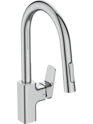 Ideal Standard Ceraplan Kuğu Spiralli Eviye Bataryası 2f-Chrome